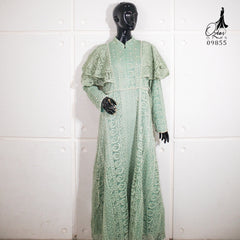 GAMIS OZIAS BROKAT KAGURA 09855 LD 105 I Gamis Kondangan Wanita I Gamis Fashion Casual