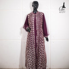 GAMIS OZIAS TILE 07177 LD 105 120 I Gamis Tile Mewah I Gamis Kondnagan Dan WIsuda Wanita