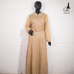GAMIS OZIAS BROKAT GARDEN LACE 09831 LD 105 I Gamis Kondangan Busui Friendly I Gamis Pesta Simpel Nyaman Santai