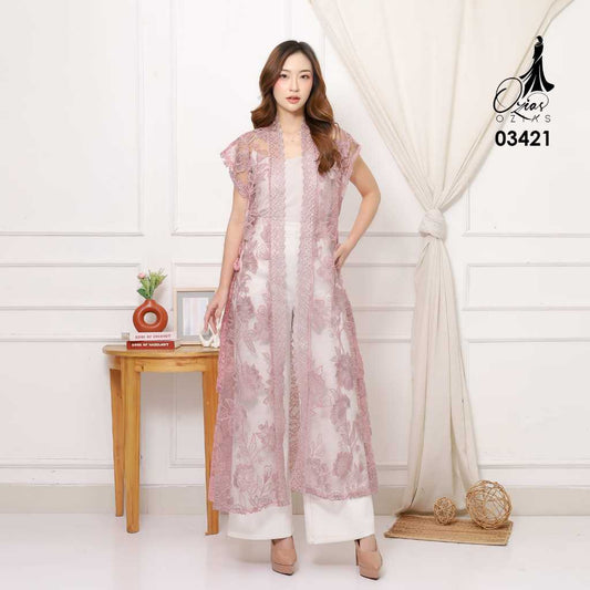 OZIKO Vest Outer 03421 Tile LD 105 | Vest Outer Kondangan leberan | Outer Casual Remaja.