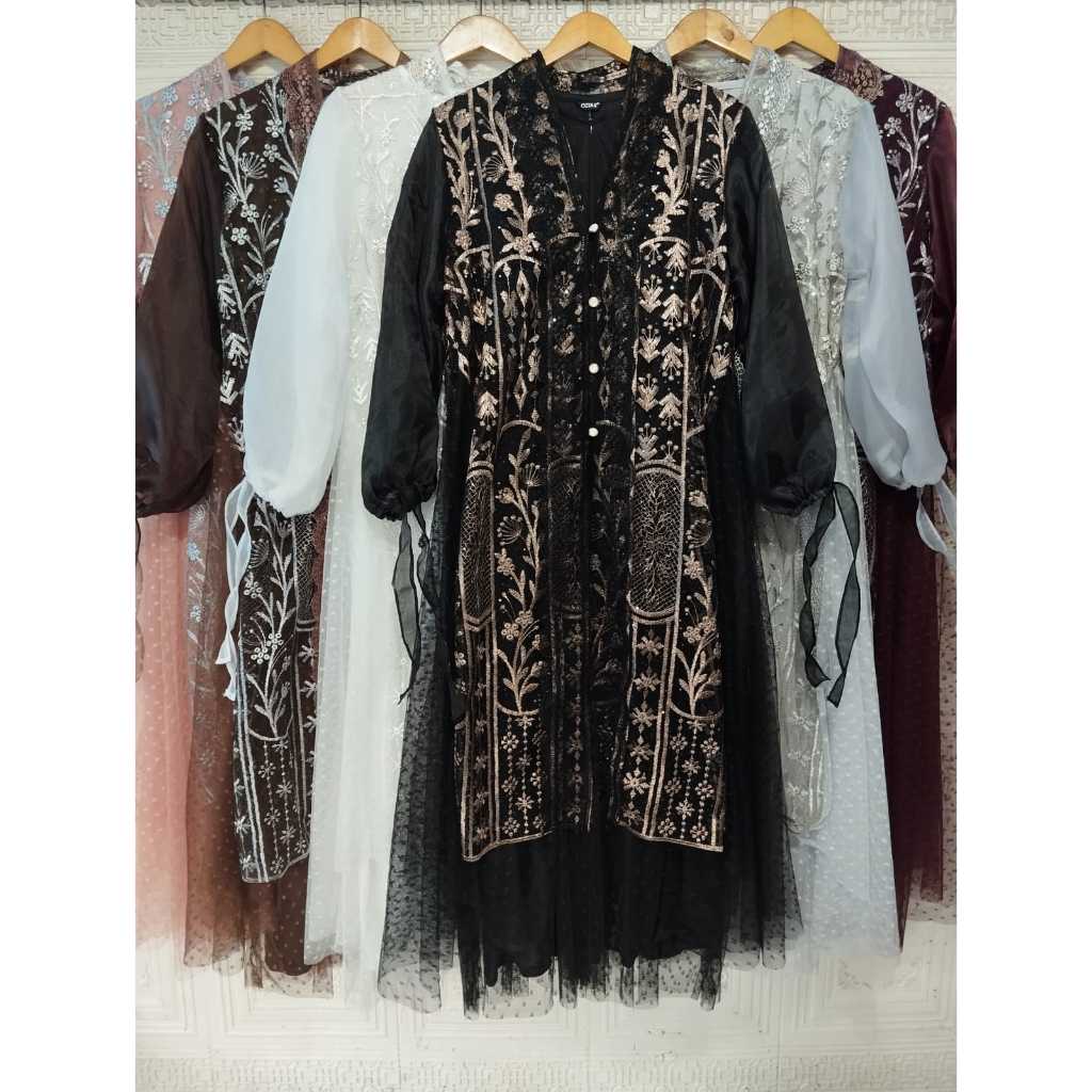 OZIAS Gamis Tile 07373 LD 105 I Gamis Kondangan Wanita I Gamis Fashion Casual