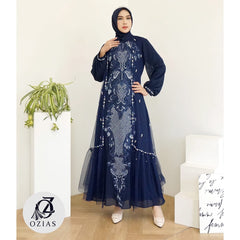 GAMIS OZIAS CEURTY 09648 LD 105 I Gamis Formal Remaja I Dress Muslimah Nyaman Panjang Wanita