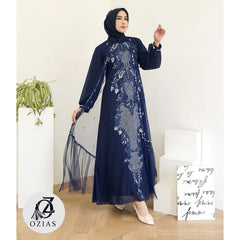 GAMIS OZIAS CEURTY 09648 LD 105 I Gamis Formal Remaja I Dress Muslimah Nyaman Panjang Wanita