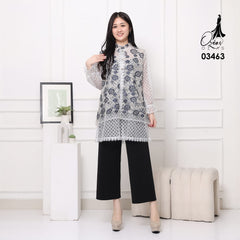 VEST OUTER TILE CHANTILY WAJIK OZIKO 03463 LD 105 I Vest Kondangan Wanita I Vest Casual
